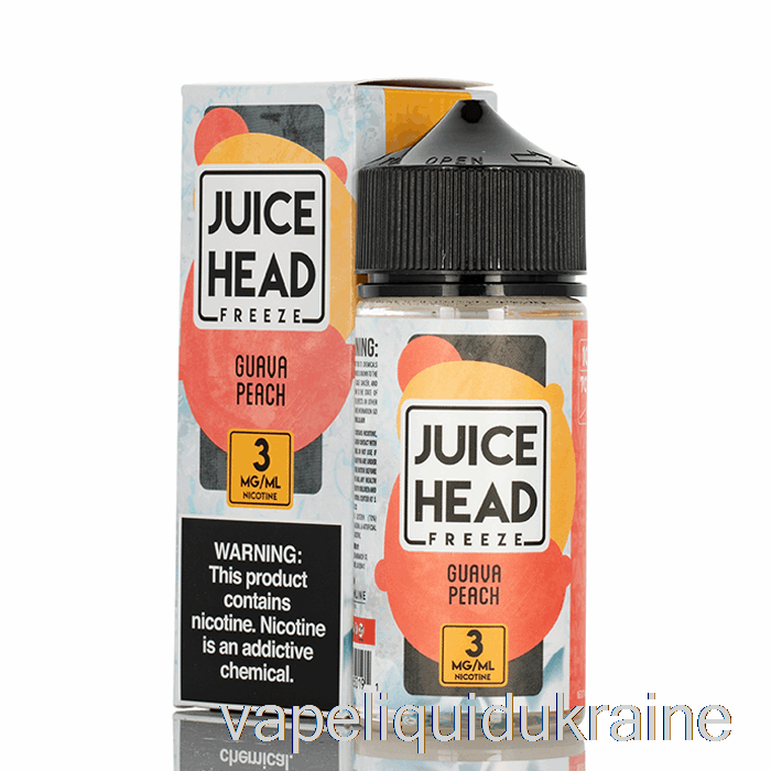 Vape Liquid Ukraine FREEZE Guava Peach - Juice Head - 100mL 0mg